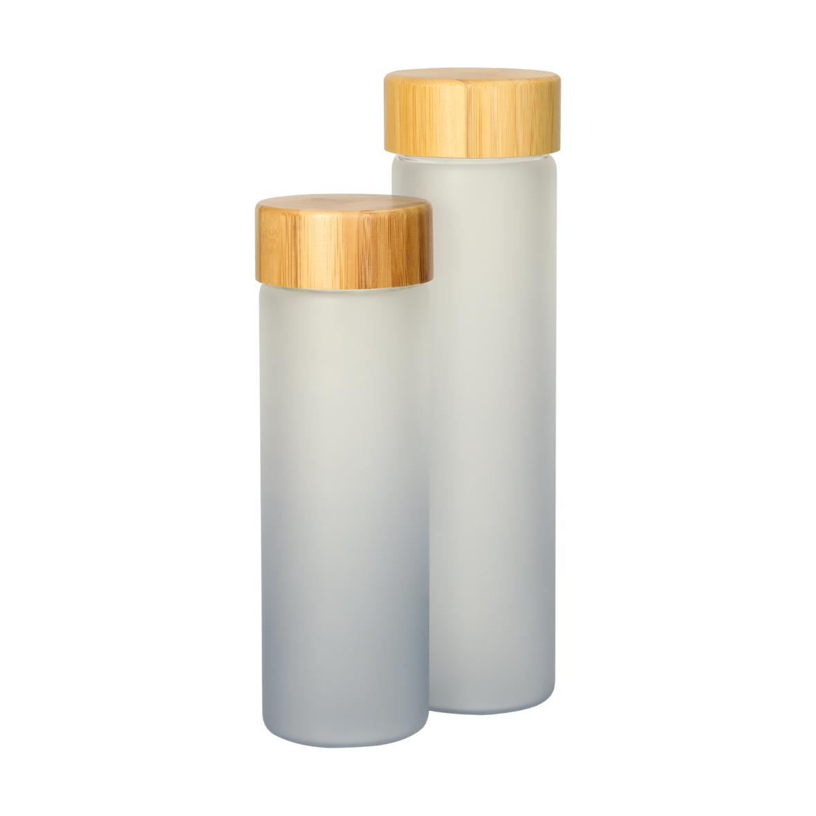 Elegant Frosted Glass Bottle - Premium Matte Finish Drinkware - BM-G006 - Detail View 2