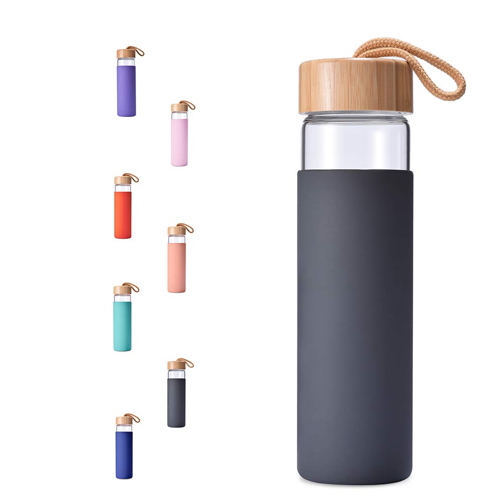 Stylish Glass Drinking Cup with Protective Sleeve - BM-G010