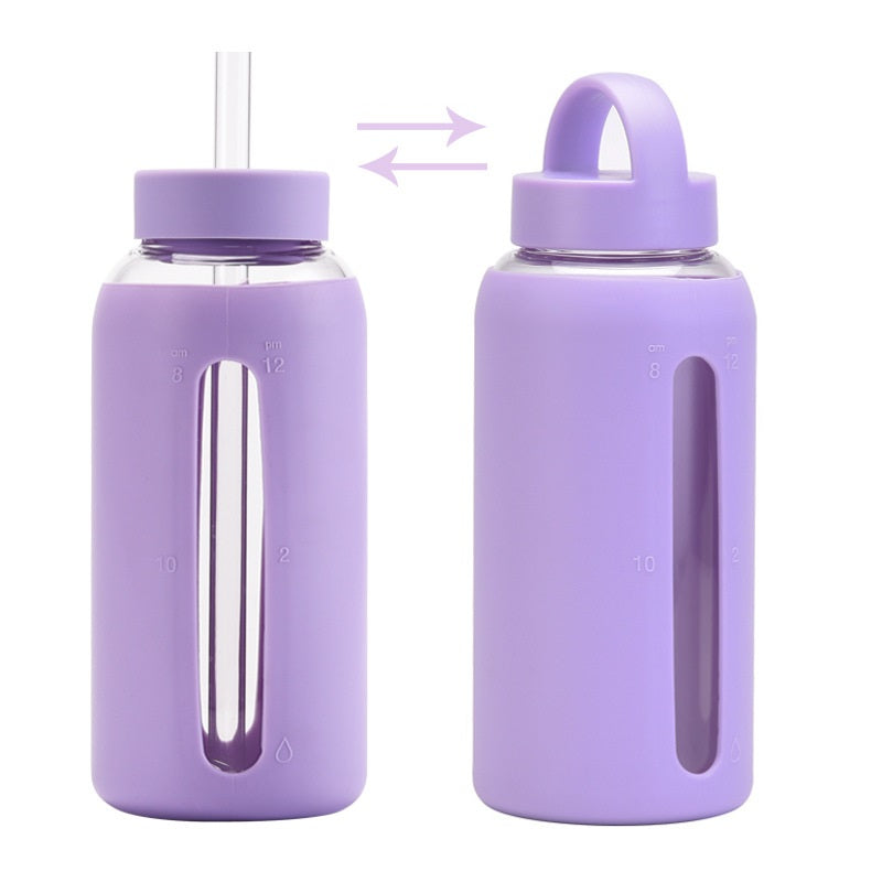 Premium Borosilicate Glass Water Bottle - BM-G013 - Detail View 2