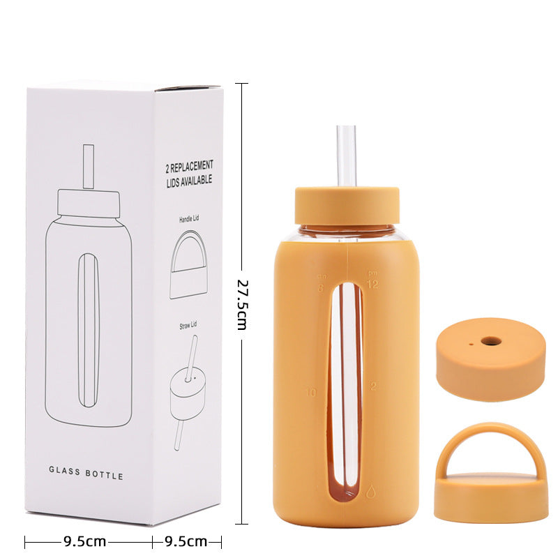 Premium Borosilicate Glass Water Bottle - BM-G013 - Detail View 5