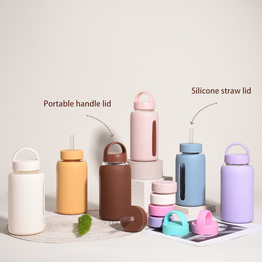 Premium Borosilicate Glass Water Bottle - BM-G013 - Detail View 3
