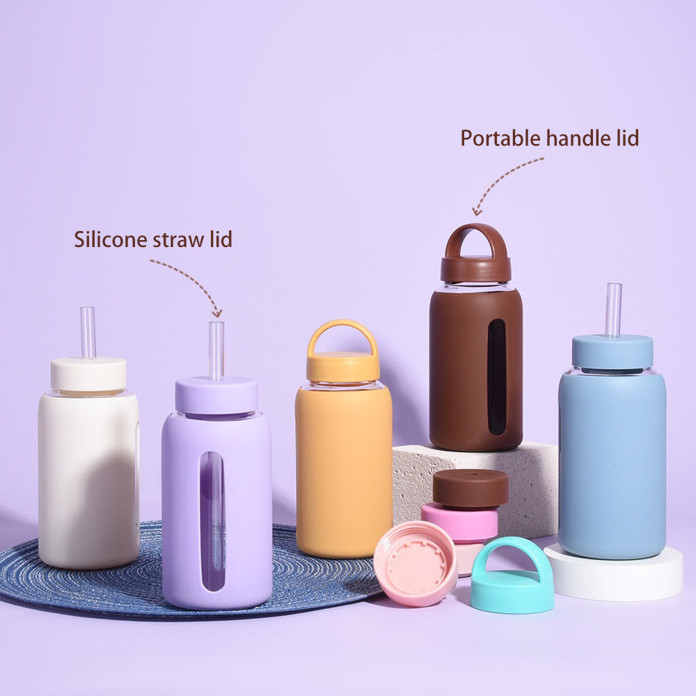 Premium Borosilicate Glass Water Bottle - BM-G013 - Detail View 4